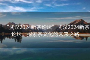 “武汉2024新茶论坛”武汉2024新茶论坛，探索茶文化的未来之路