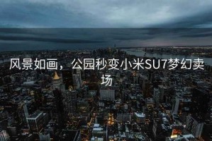 风景如画，公园秒变小米SU7梦幻卖场