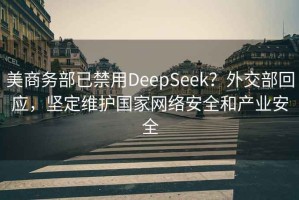 美商务部已禁用DeepSeek？外交部回应，坚定维护国家网络安全和产业安全