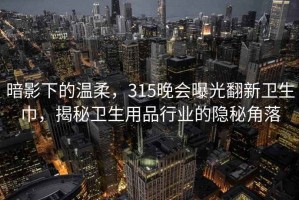 暗影下的温柔，315晚会曝光翻新卫生巾，揭秘卫生用品行业的隐秘角落