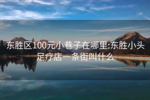 东胜区100元小巷子在哪里:东胜小头足疗店一条街叫什么