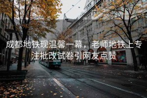 成都地铁现温馨一幕，老师地铁上专注批改试卷引网友点赞