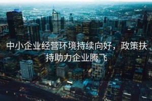 中小企业经营环境持续向好，政策扶持助力企业腾飞