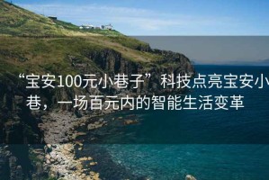 “宝安100元小巷子”科技点亮宝安小巷，一场百元内的智能生活变革