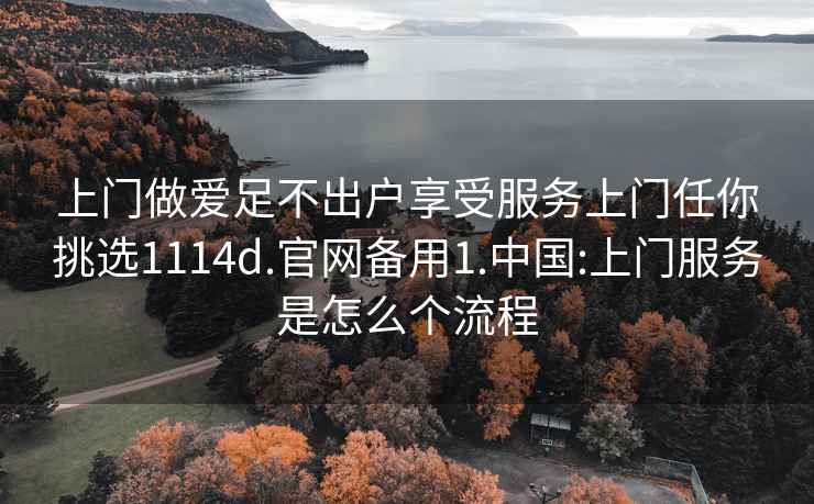 上门做爱足不出户享受服务上门任你挑选1114d.官网备用1.中国:上门服务是怎么个流程