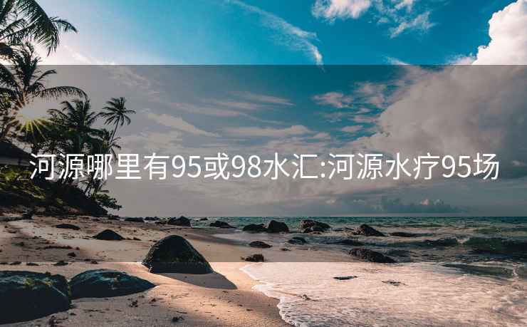 河源哪里有95或98水汇:河源水疗95场