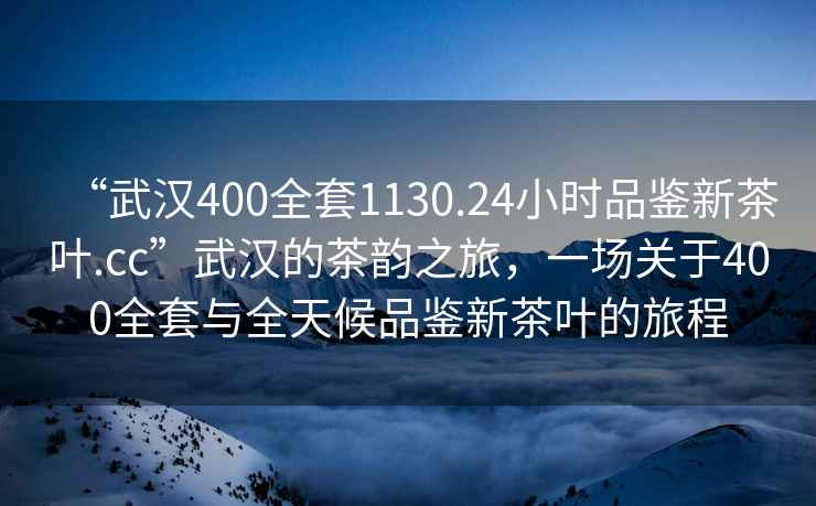 “武汉400全套1130.24小时品鉴新茶叶.cc”武汉的茶韵之旅，一场关于400全套与全天候品鉴新茶叶的旅程