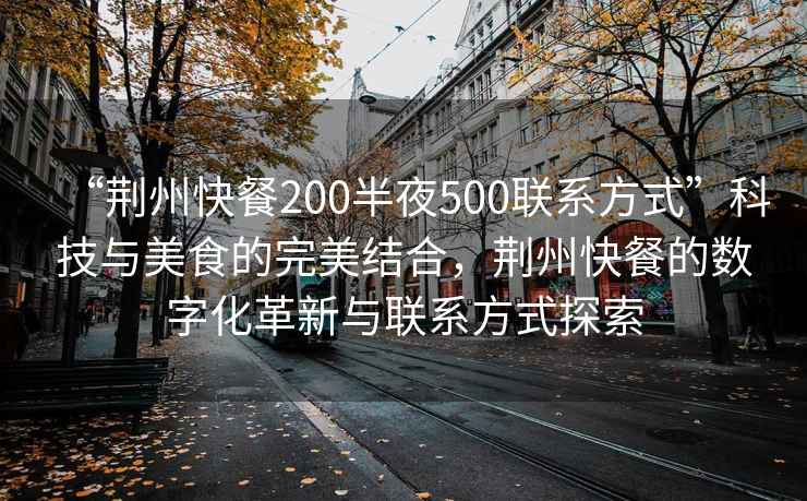 “荆州快餐200半夜500联系方式”科技与美食的完美结合，荆州快餐的数字化革新与联系方式探索