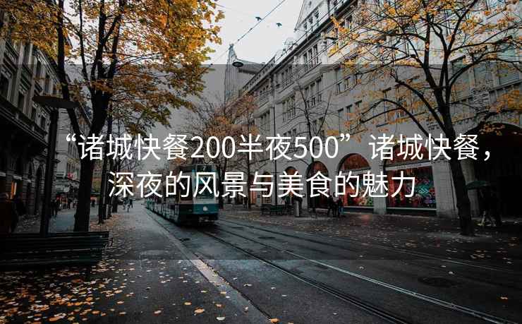 “诸城快餐200半夜500”诸城快餐，深夜的风景与美食的魅力